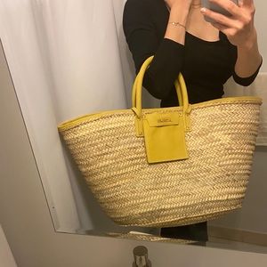 Jacquemus straw tote yellow